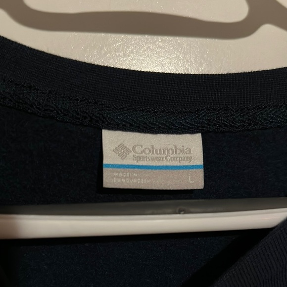 COLUMBIA | Green and Blue Color Block Crop Boxy Sweatshirt 1938 Sportswear - Picture 4 of 13